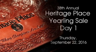 Heritage Place Yearling Sale - Thursday, September 22