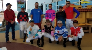 Albuquerque Downs' Jockeys Visit UNM Children's Hospital