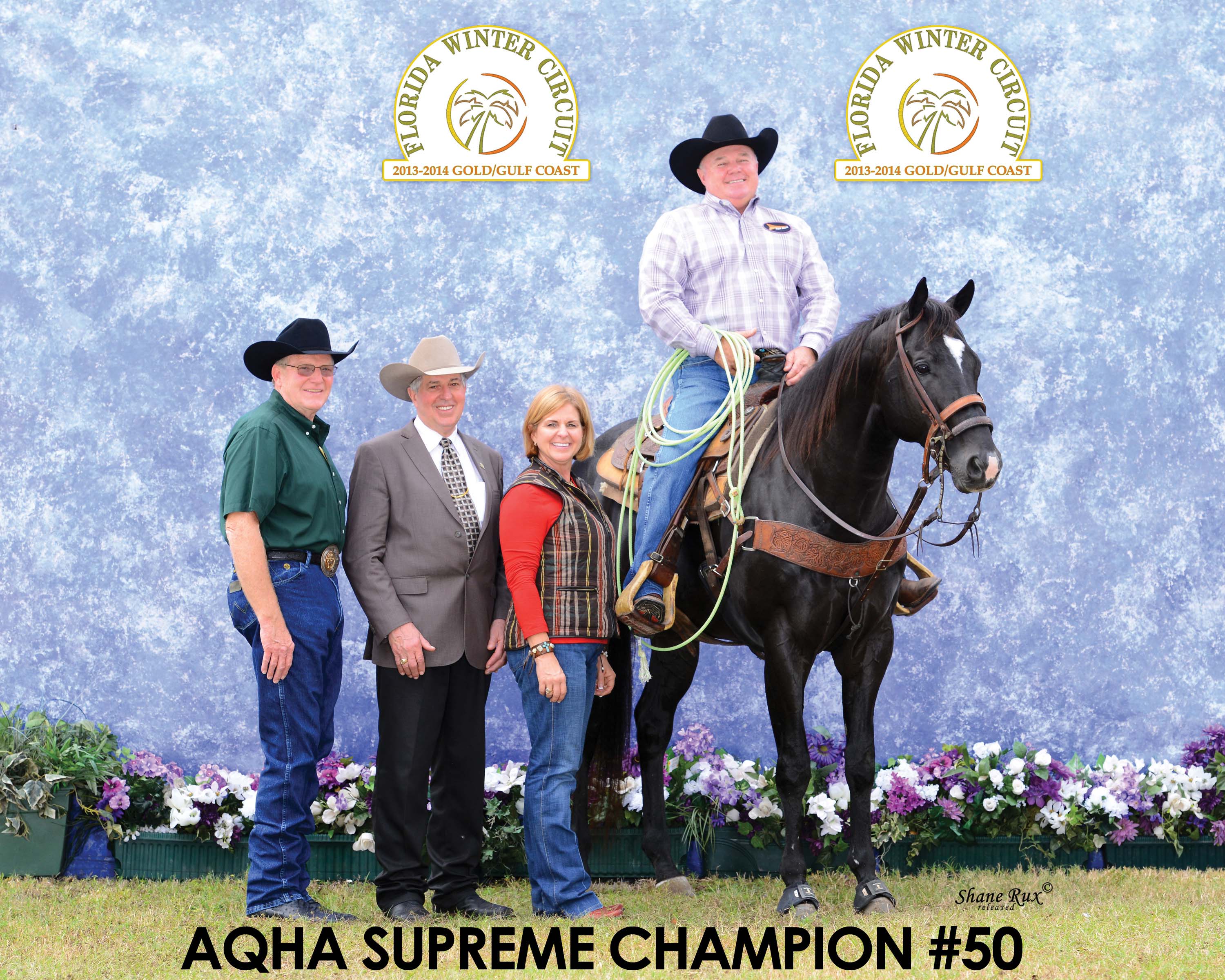 Gotta Good Habit became the 50th  AQHA Supreme Champion in 2013, after earning $23,261 and a 91 speed index on the track. His performance points came in heading, hunter under saddle, performance stallion and halter.